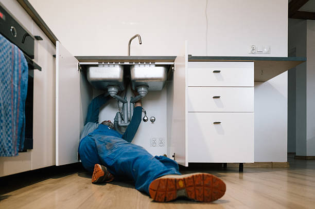 Professional Drain Cleaning technician working in Macedon, NY